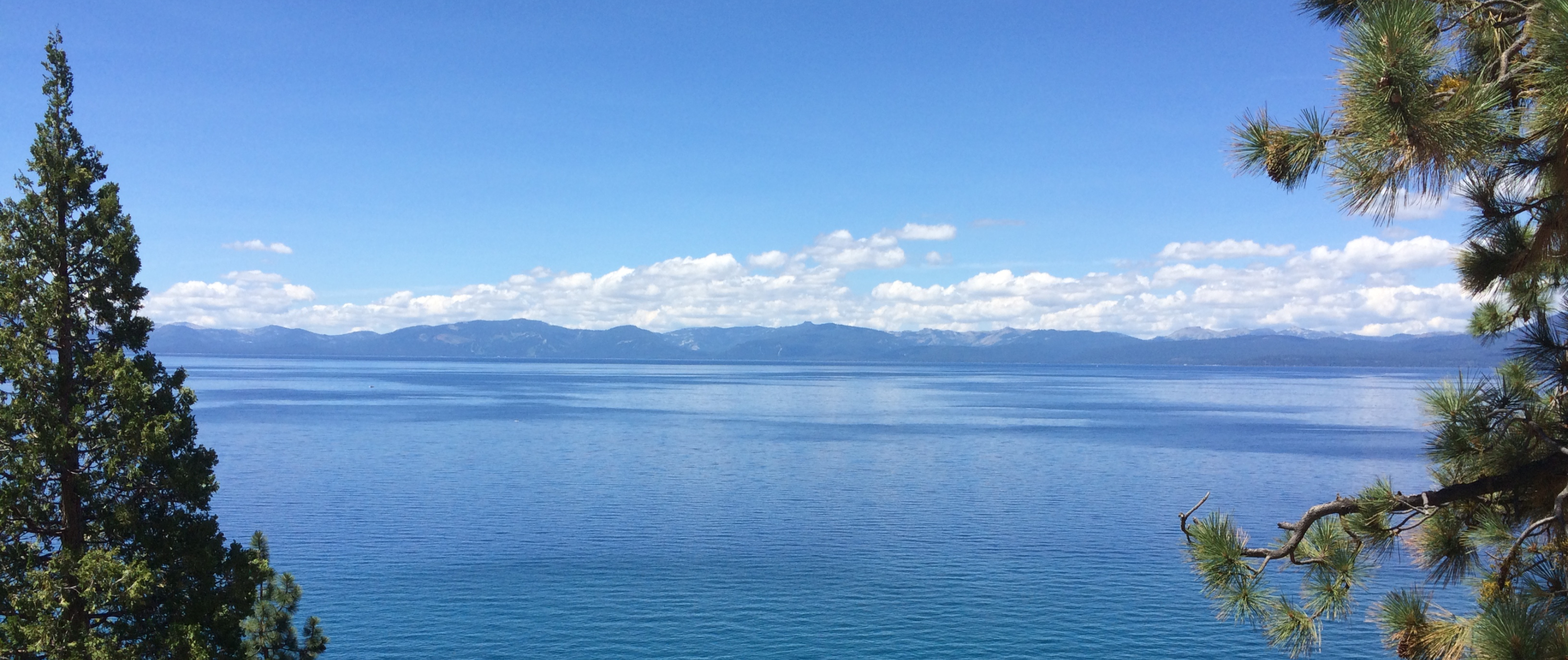 Lake Tahoe and the surrounding mountains